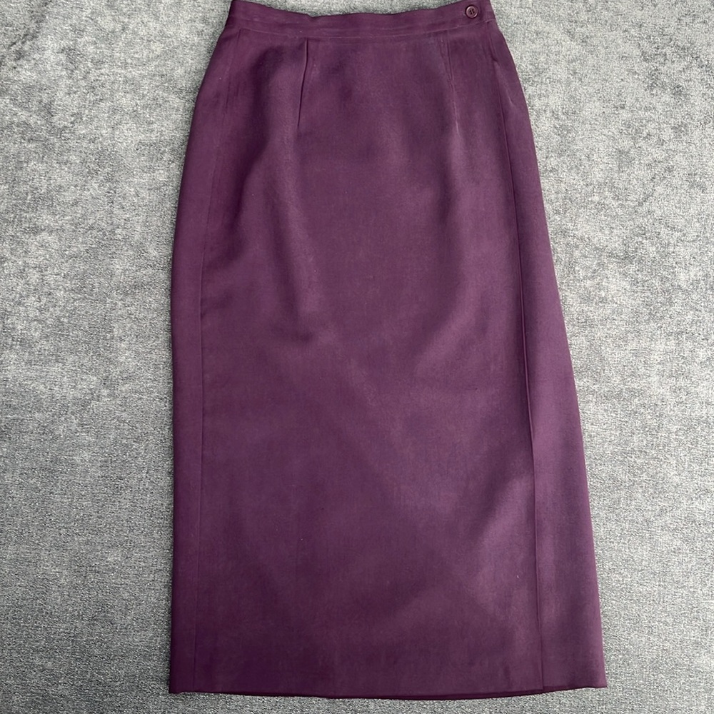 Talbots Silk Purple/Plum Skirt